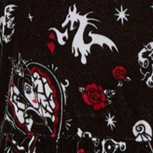 ❤️NWT VINTAGE TORRID DISNEY VILLAINS POCKETS SKATER DRESS - STRETCH VELVET - Picture 6 of 16